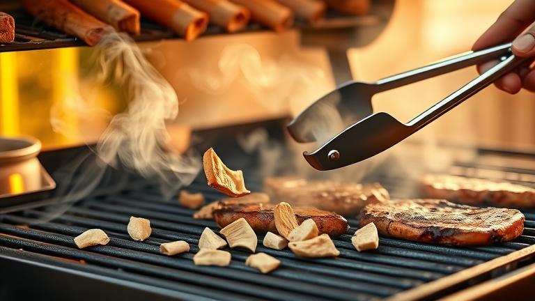 can you grill with wood chips?