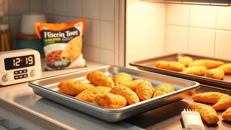 how long does it take to bake frozen chicken tenders?