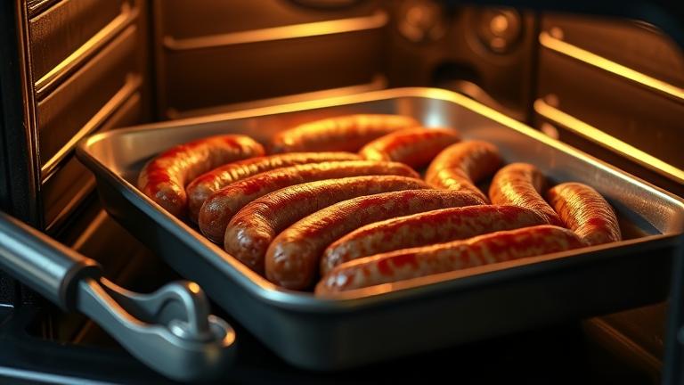 how do you cook deer sausage in the oven?
