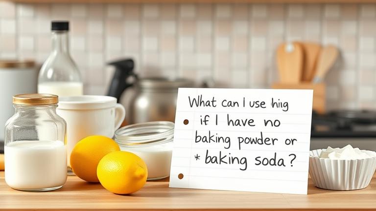 what can i use if i have no baking powder or baking soda?