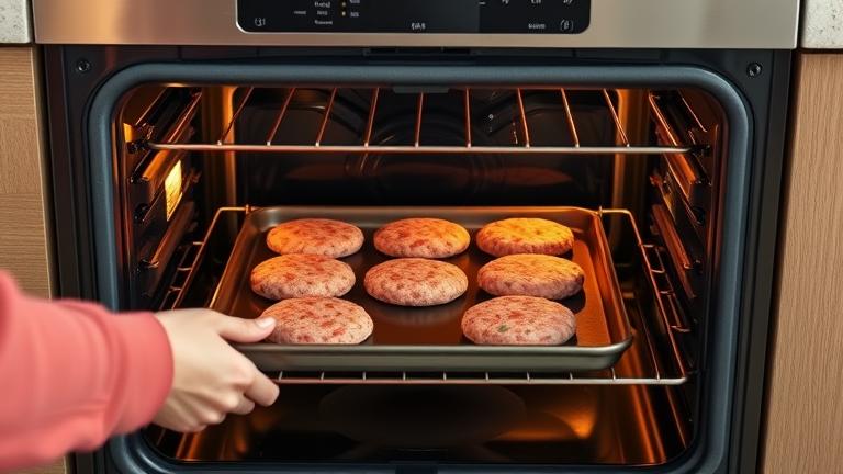 can i cook frozen hamburger patties in the oven?