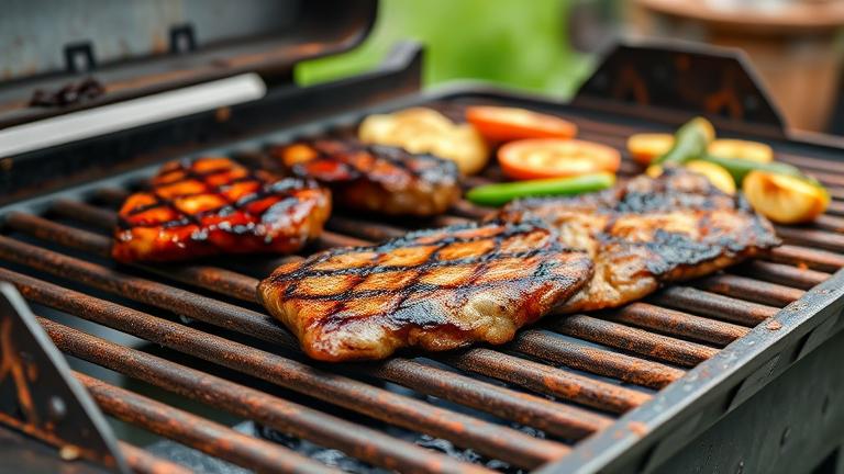 can you cook on rusted cast iron grill?