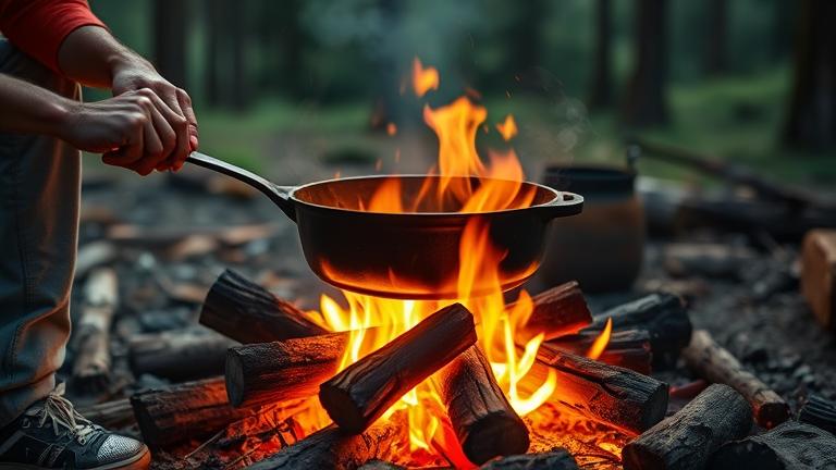 can you cook on wood fire?
