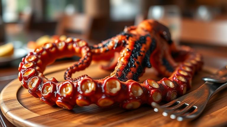 is grilled octopus chewy?