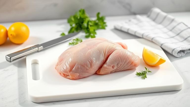 how do you prepare raw chicken before cooking?