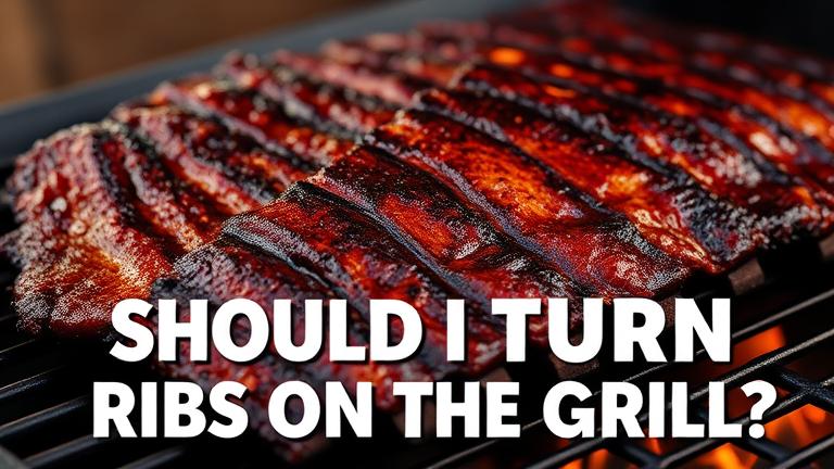 should i turn ribs on the grill?