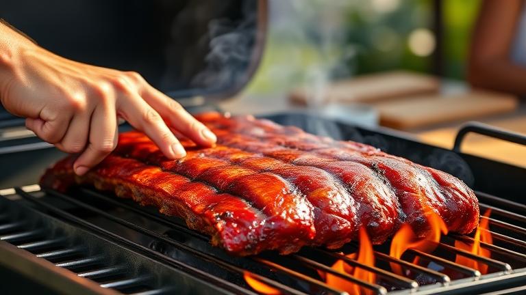 do you turn ribs when grilling?