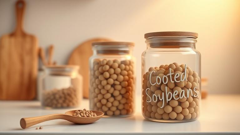 how do you store cooked soybeans?
