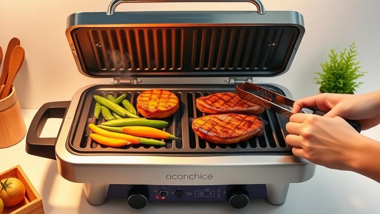 how do you cook on an indoor electric grill?
