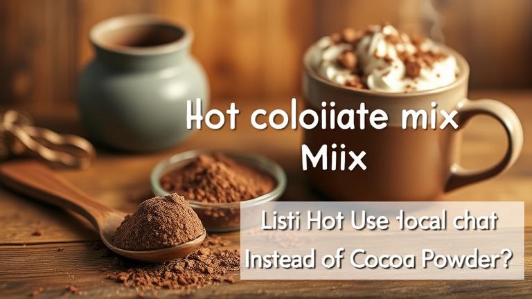 can i use hot chocolate mix instead of cocoa powder?