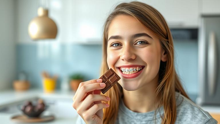 can you eat chocolate with braces?