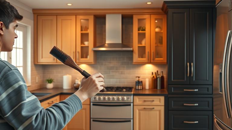 how to stain kitchen cabinets darker? - Test Food Kitchen