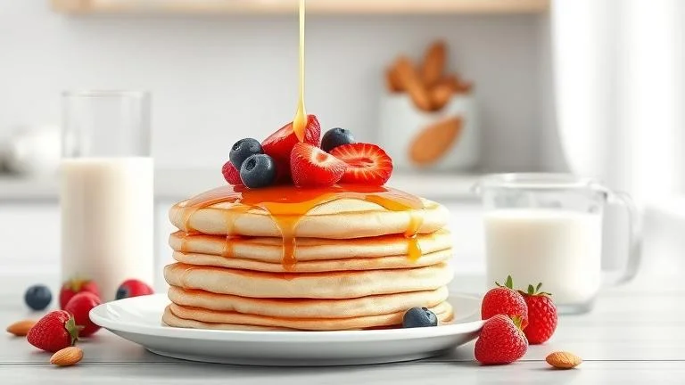 can you substitute almond milk for milk in pancakes?