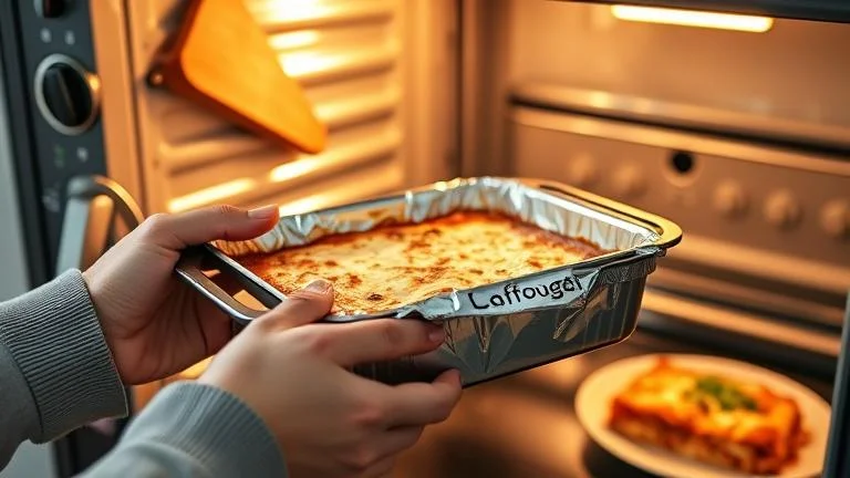 how do you cook frozen leftover lasagna?